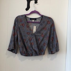 Francesca’s Floral Blouse NWT